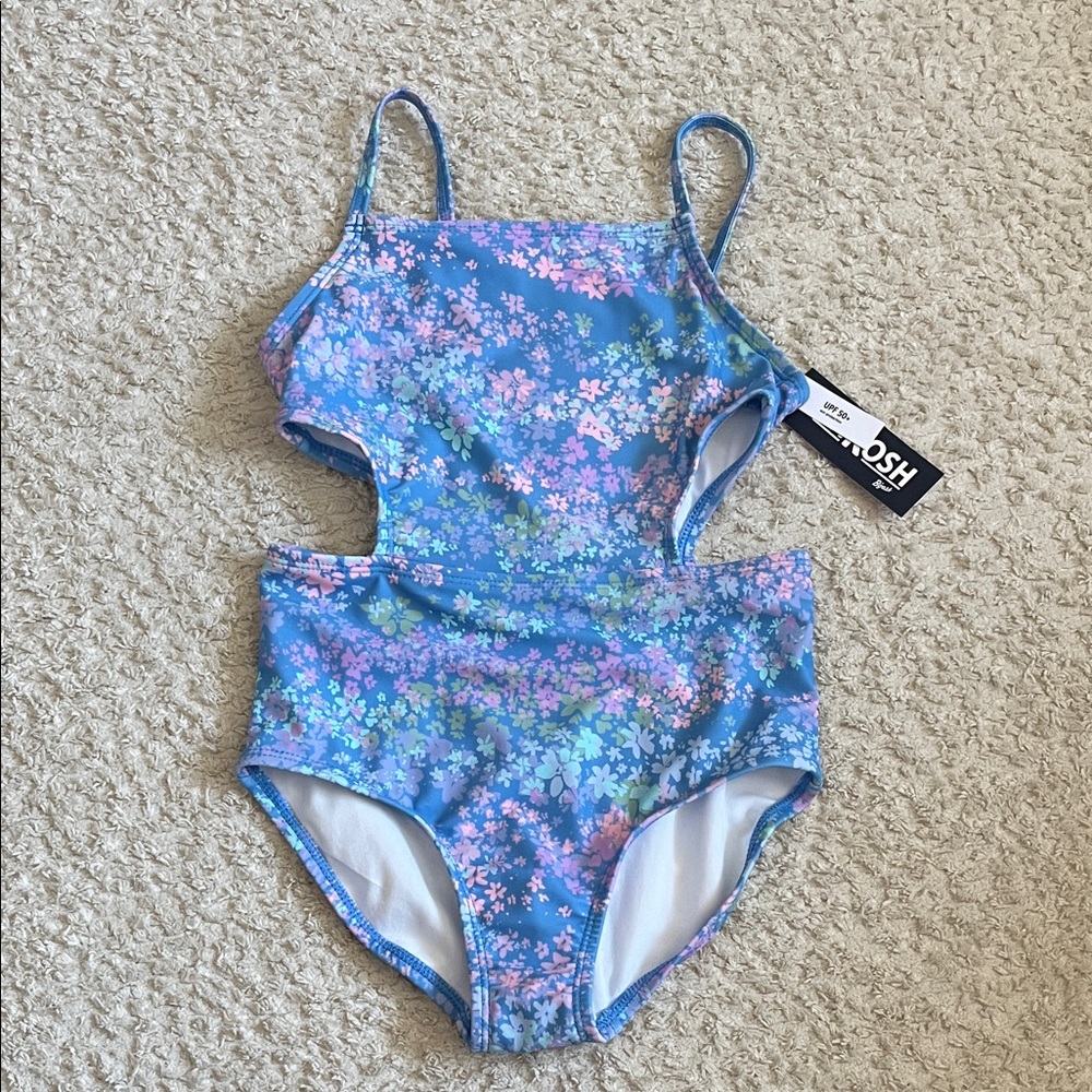 OshKosh B'gosh Kids Floral Cut-Out Swimsuit